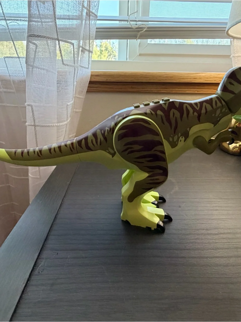 Lego Green and Black T-Rex Dinosaur Figure